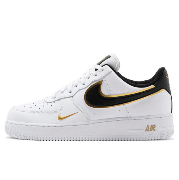Nike Air Force 1 Low '07 Double Swoosh White Metallic Gold DA8481-100